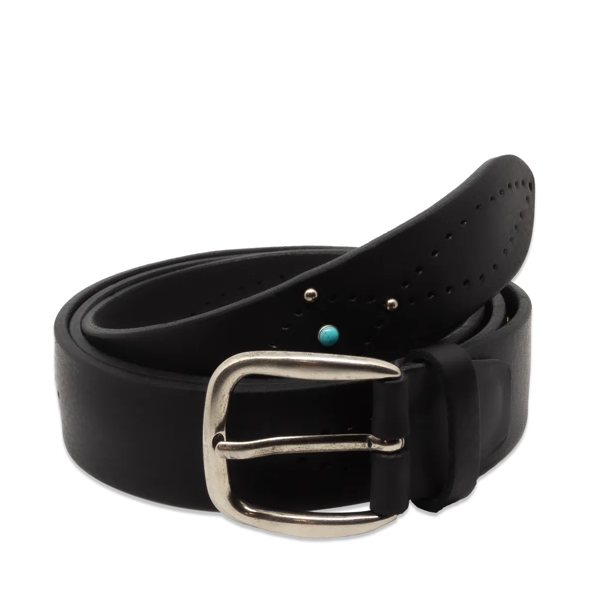 Cintura dolce vita in cuoio nero